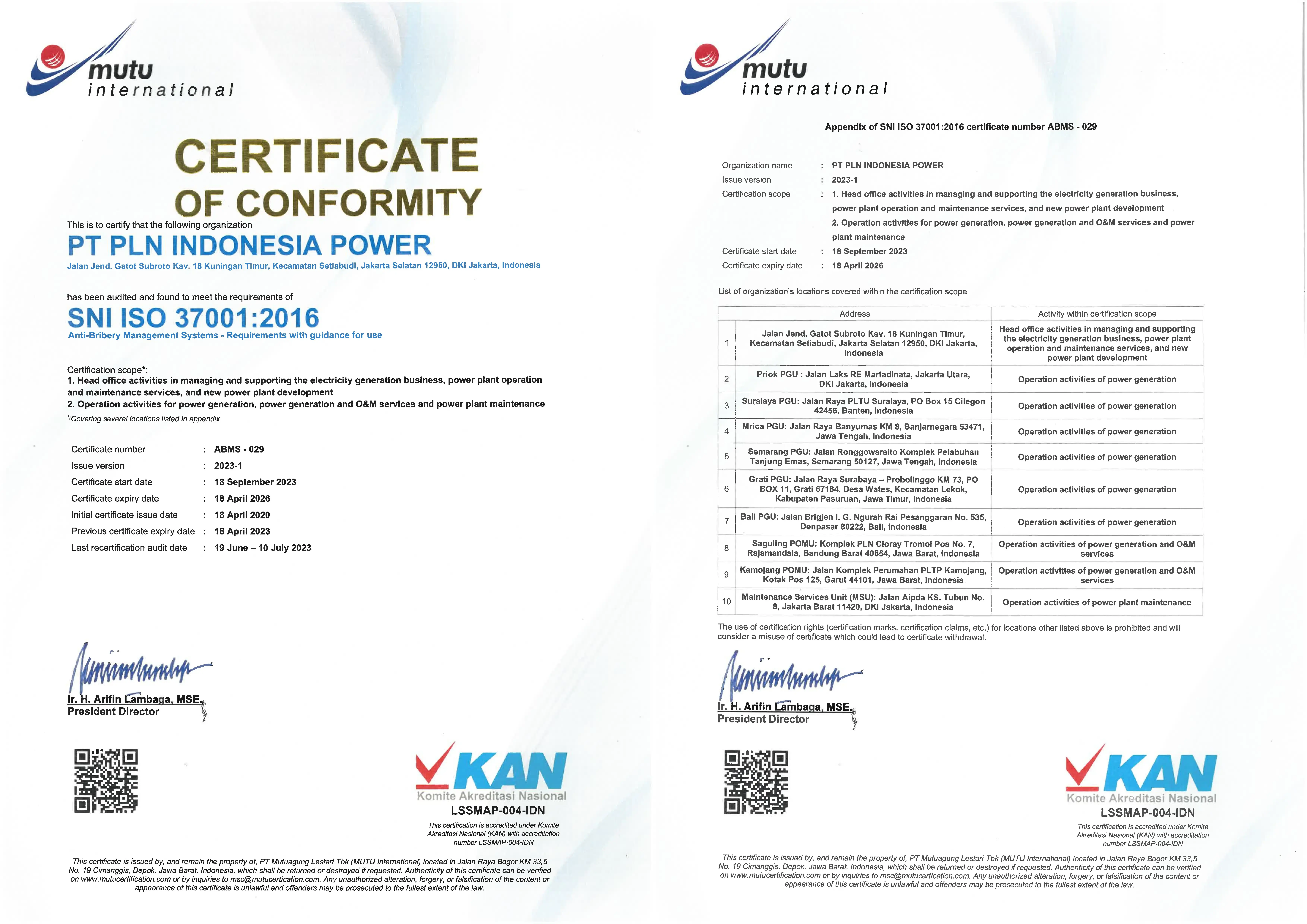 ISO 37001:2016 ABMS